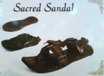The earth took honour in kissing his blessed sandal wherever he walked.